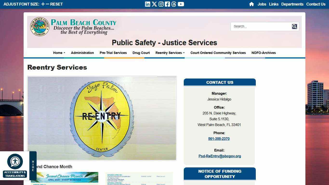 Public Safety - Justice Services Reentry Services