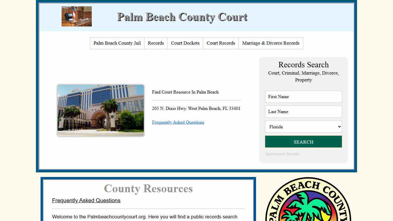 Palm Beach County Court | Record Search